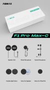 Asmax F1 PRO MAX audio kit C 45mm pro druhou helmu